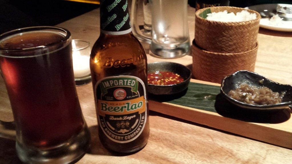 Beer and sticky rice